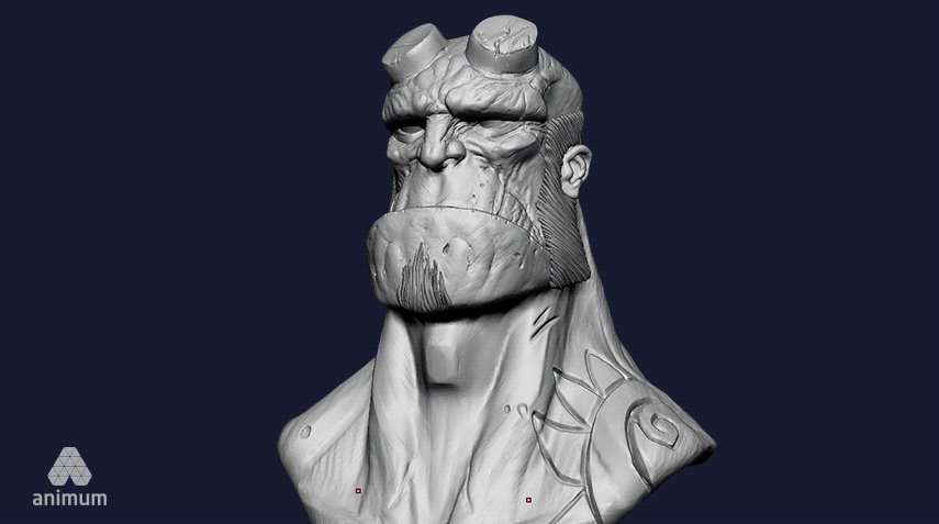 modelado-3d-hellboy