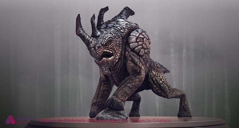 modelado 3d de criatura