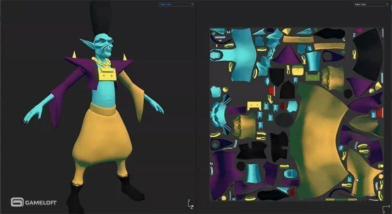 Modelos 3D para videojuegos móviles Gameloft