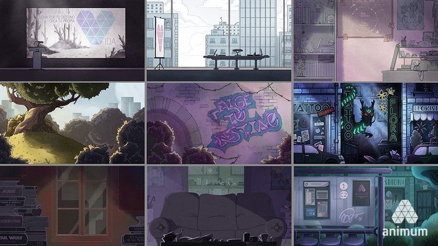 estudiar animación 2D fondos