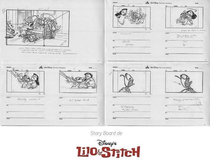 ejemplos de storyboard lilo stich