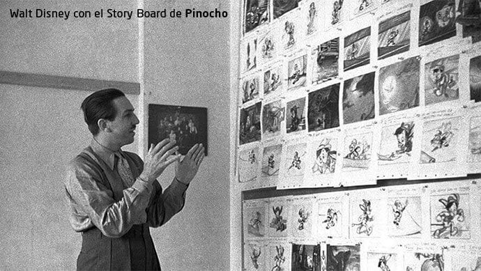 ejemplos de storyboard walt disney