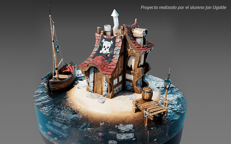 carrera arte 3d para videojuegos
