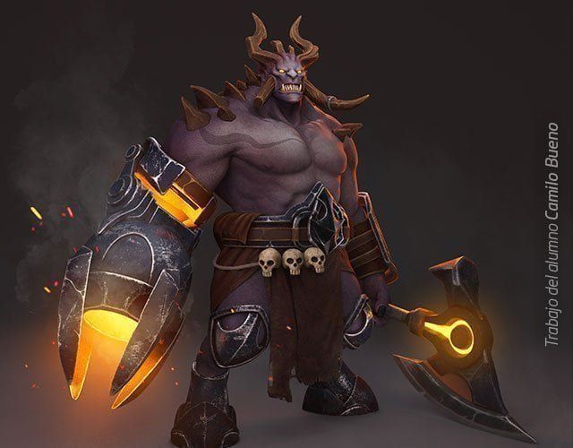 carrera concept art y modelado de personajes 3d