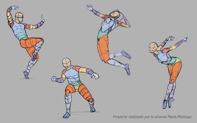 concept art anatomia y movimiento animum