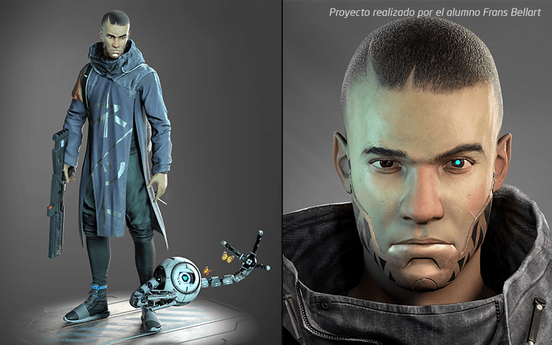 modelado 3d personaje videojuegos