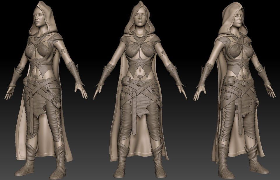 modelado de personajes con zbrush