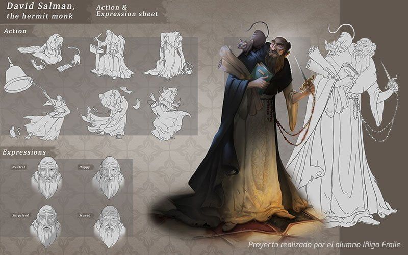 concept art de personajes