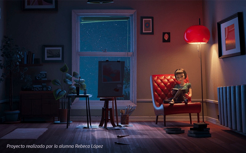 iluminación modelado 3d