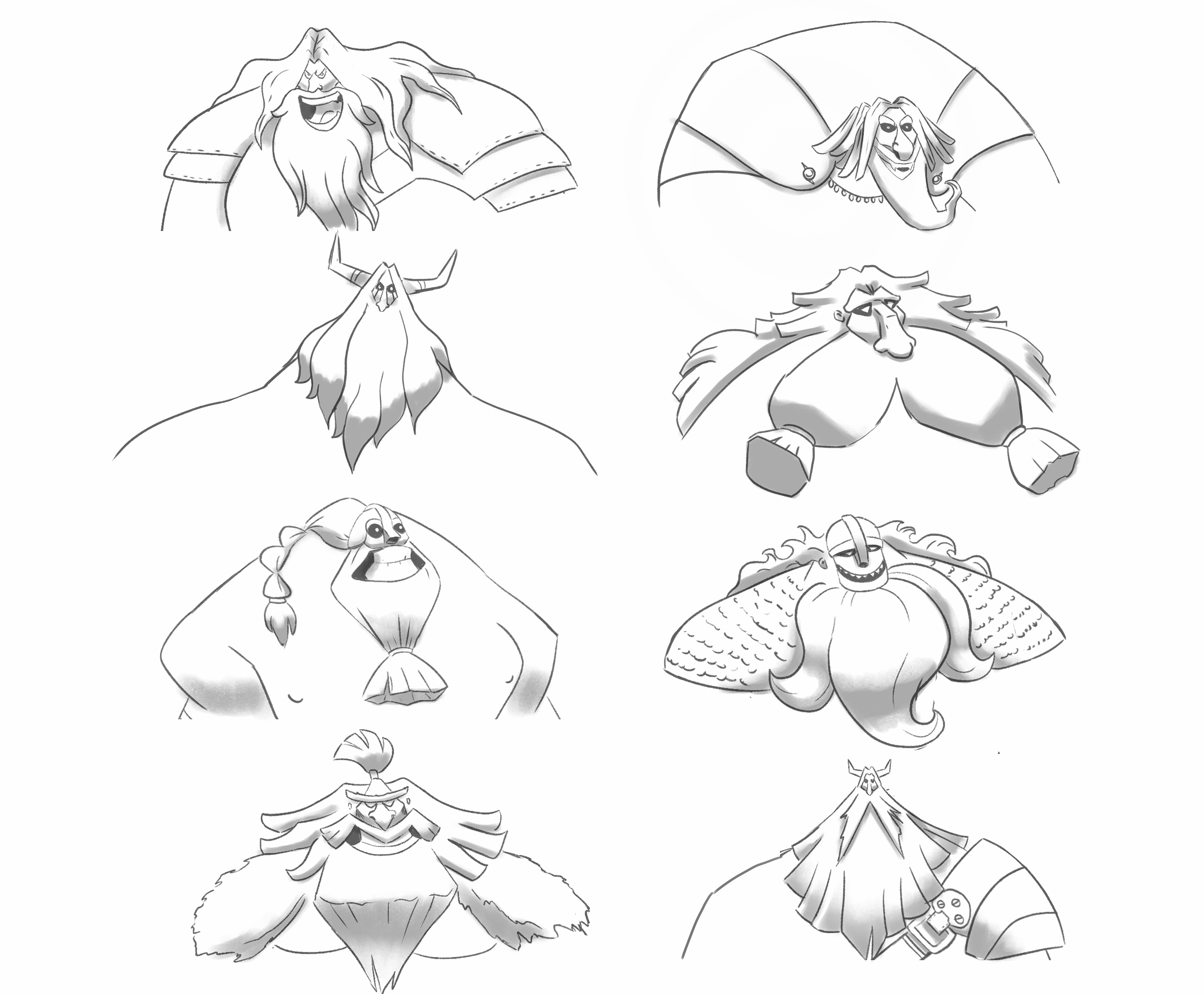 concept art de personajes