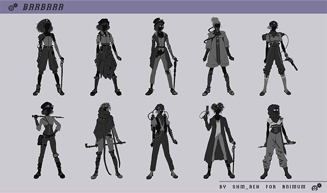 personaje estilo steampunk