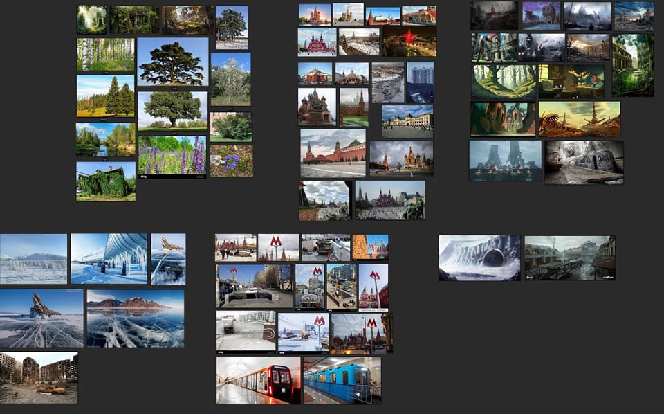 escenarios en concept art