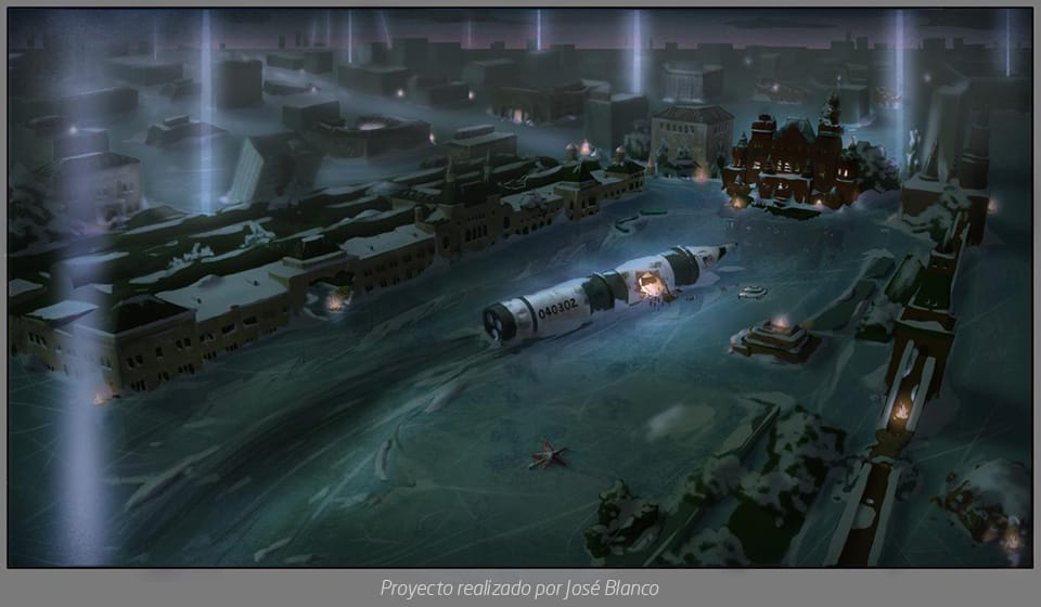 escenarios en concept art