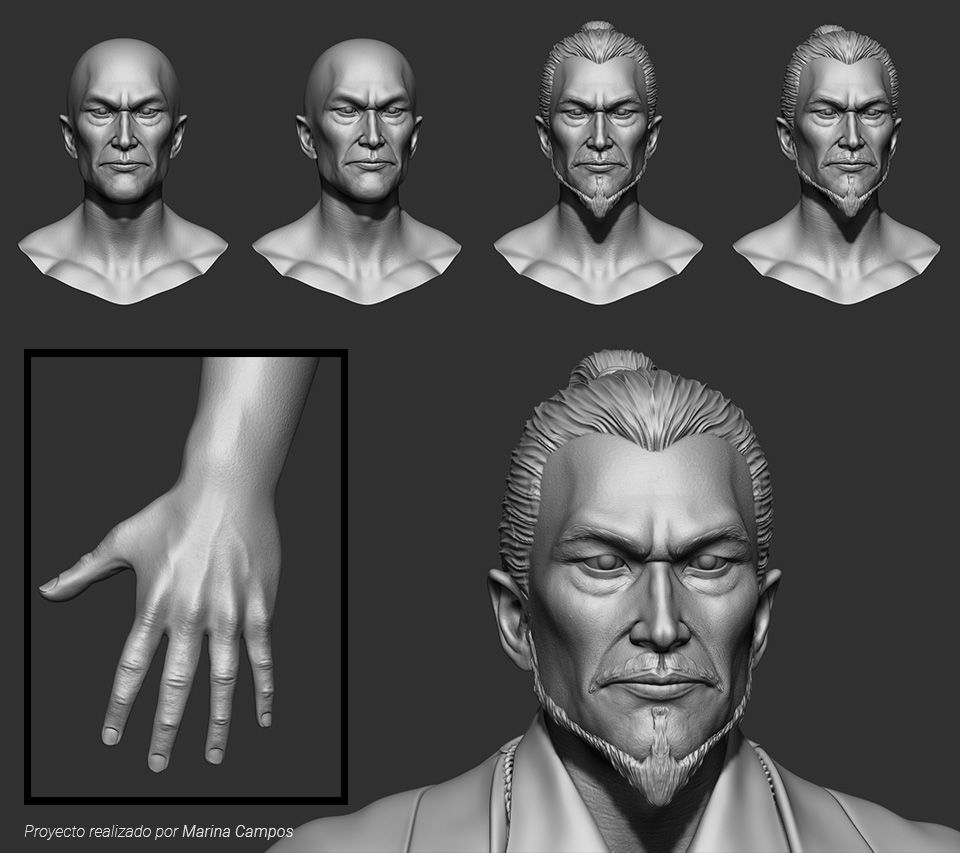 modelado 3D yakuza