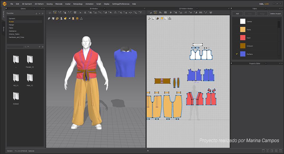 modelado 3D yakuza marvelous designer