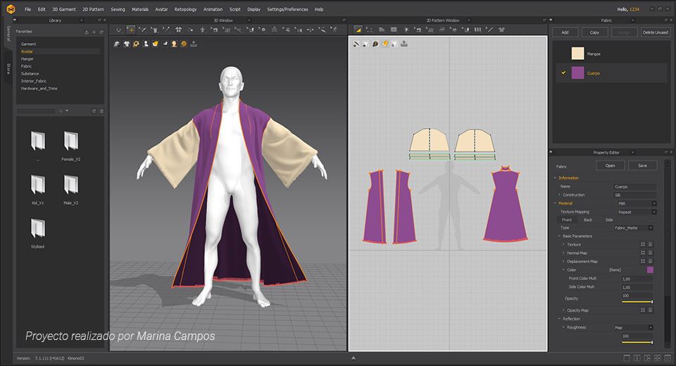 modelado 3D yakuza marvelous designer