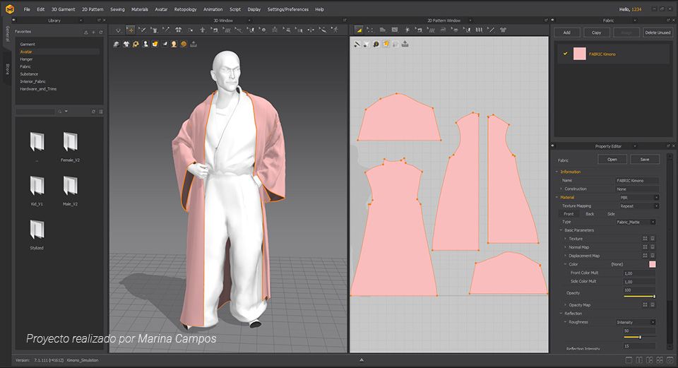 modelado 3D yakuza marvelous designer
