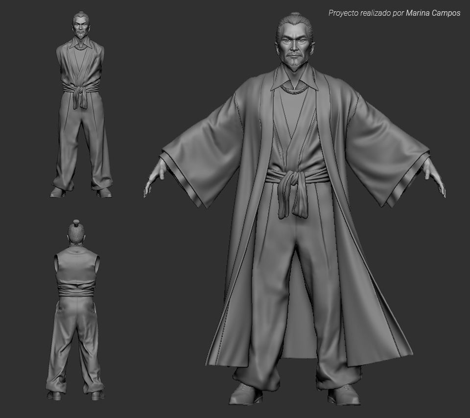 modelado 3D yakuza