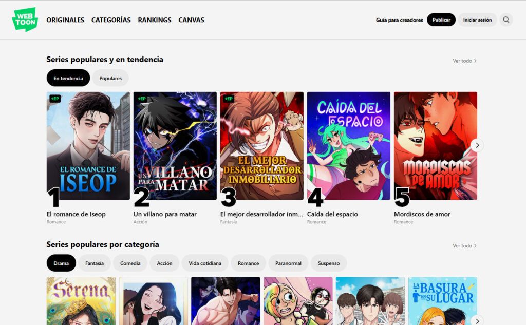 webtoon cultura geek