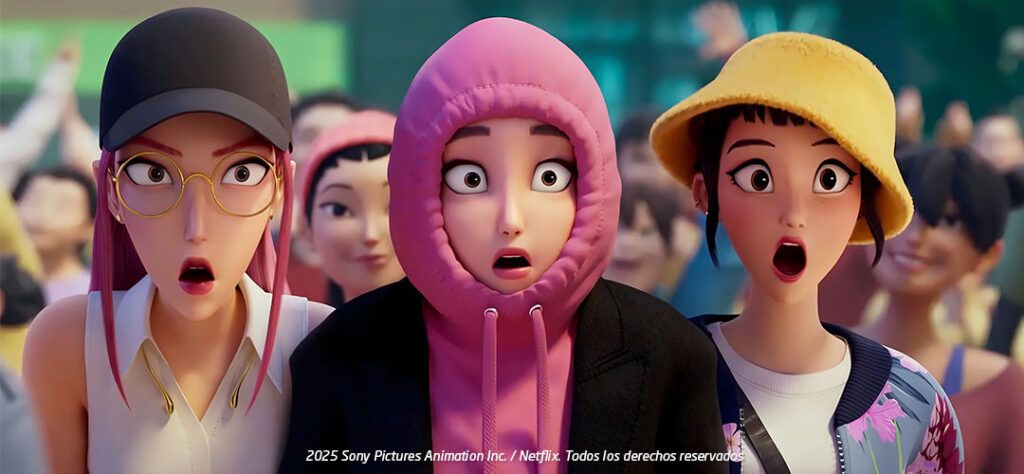 la animacion en las guerreras k-pop